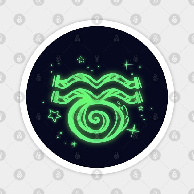 Aquarius zodiac Magnet by WiliamGlowing